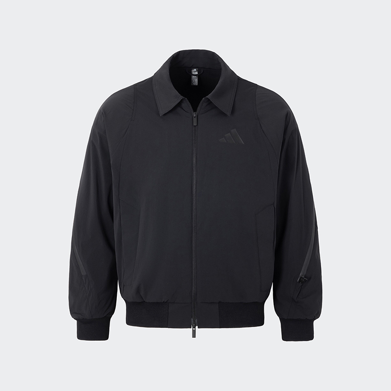 Adidas/阿迪达斯正品秋冬新款男士翻领拉链加绒外套JZ4192
