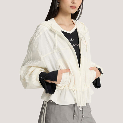 Adidas/阿迪达斯正品P WINDBREAKR女士三叶草时尚休闲夹克KS2875