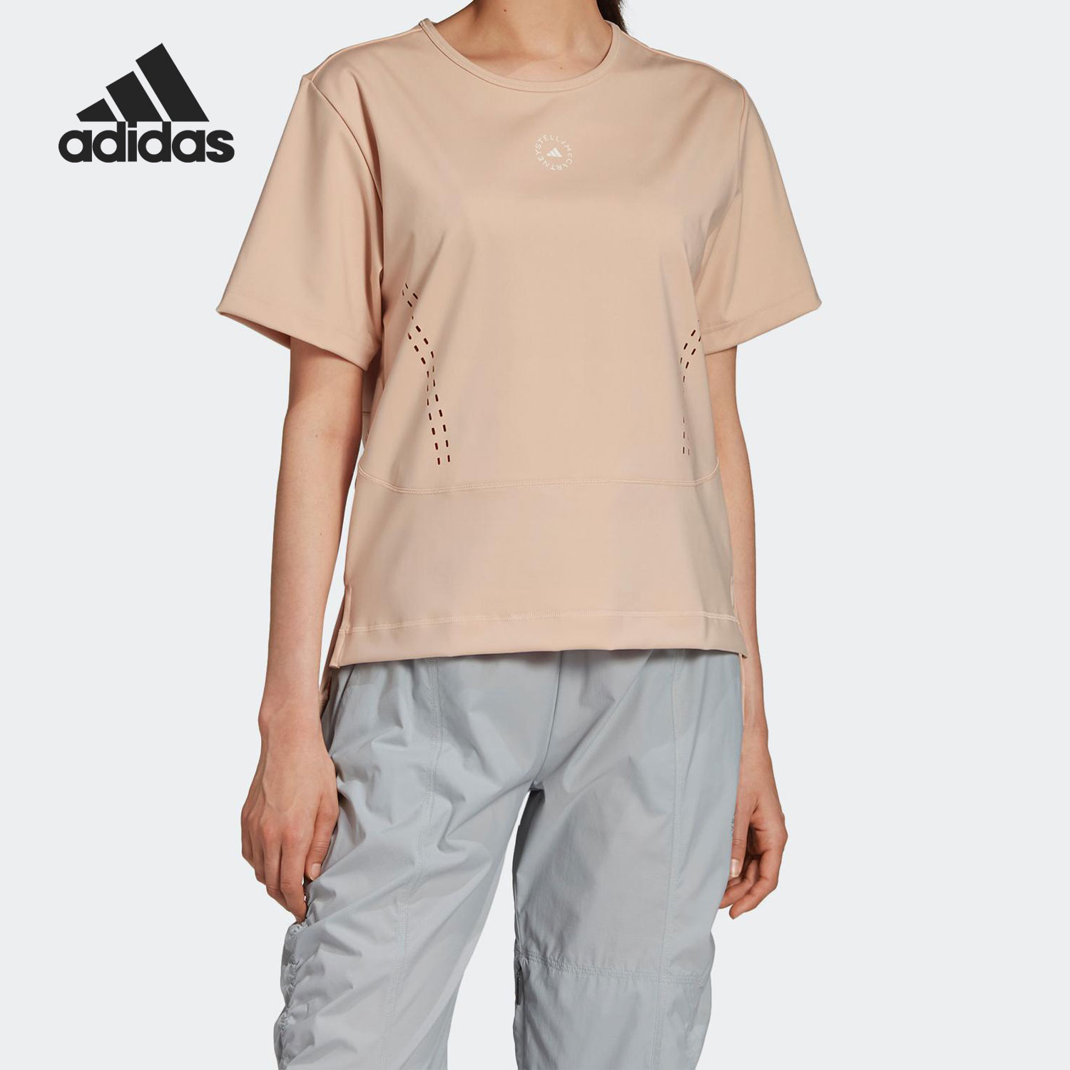 Adidas/阿迪达斯正品Stella McCartney女子健身运动T恤FU1584