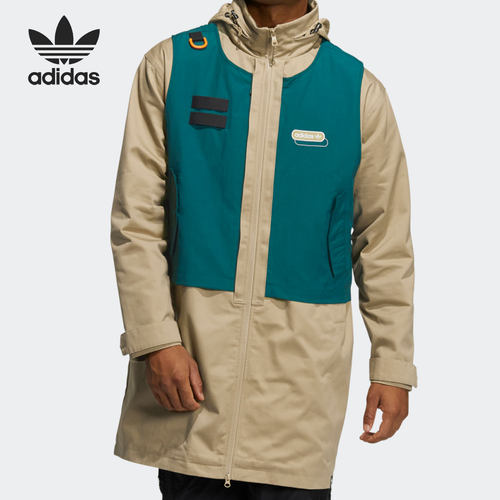 Adidas/阿迪达斯正品三叶草男子中长款夹克外套HC0371