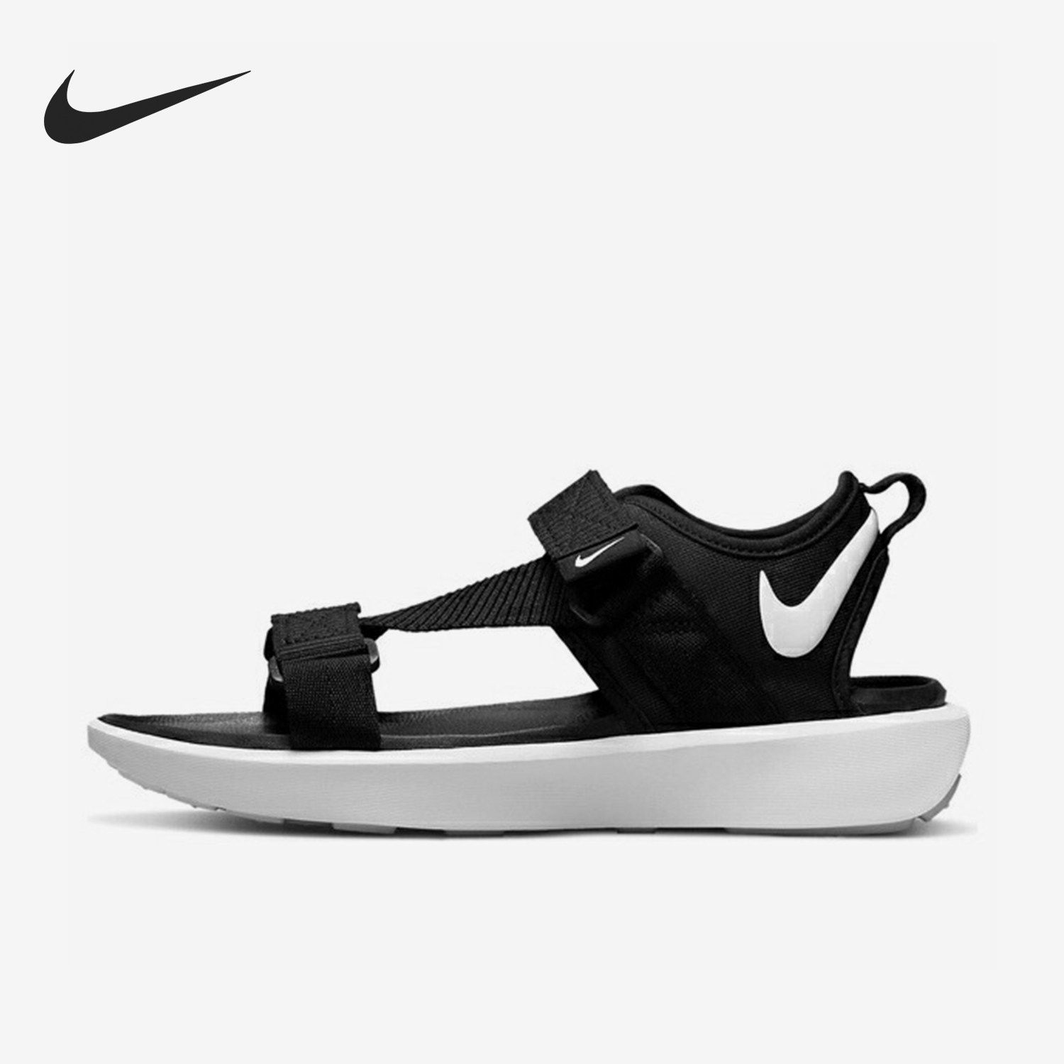 Nike耐克正品Vista女子魔术贴露趾轻便运动沙滩鞋/凉鞋DJ6608-001