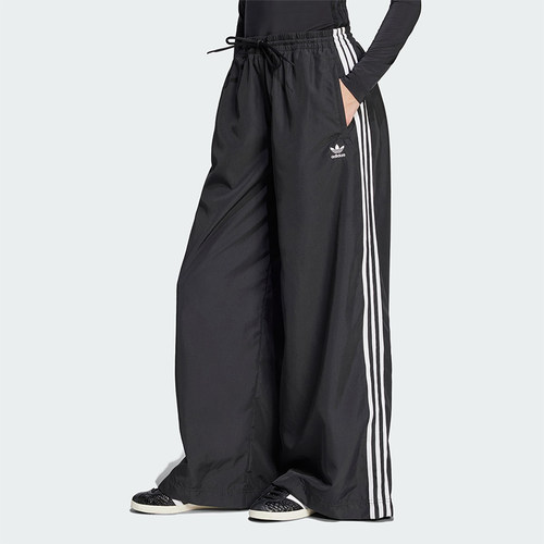 Adidas/阿迪达斯正品三叶草时尚女士经典宽松梭织阔腿裤JD3390