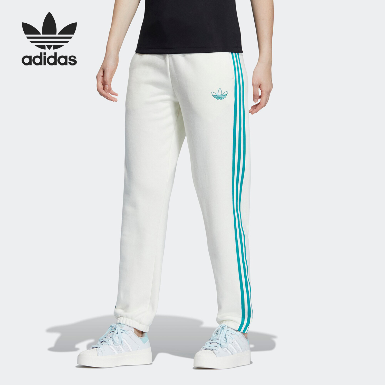 Adidas/阿迪达斯正品三叶草TRF KN PANT 女子运动长裤IC8124
