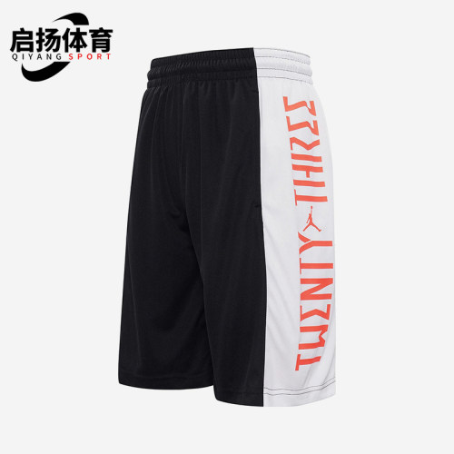 Nike/耐克正品JORDANAJ1新款男黑白色休闲篮球短裤CI0018-011