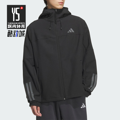 Adidas/阿迪达斯正品V SFT SHELL JK2男女宽松运动连帽外套KF5224