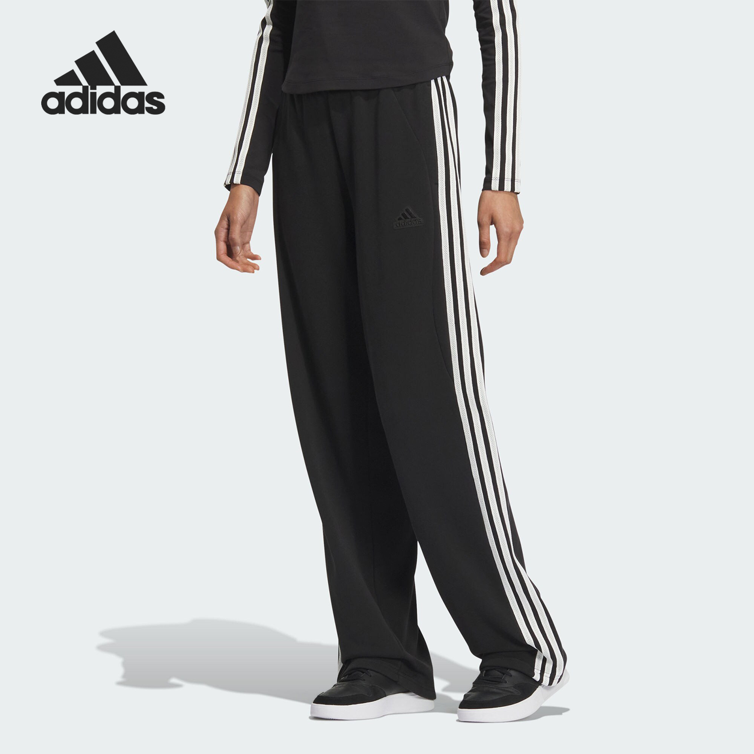 Adidas/阿迪达斯正品2024新款女士休闲直筒透气长裤JN0762
