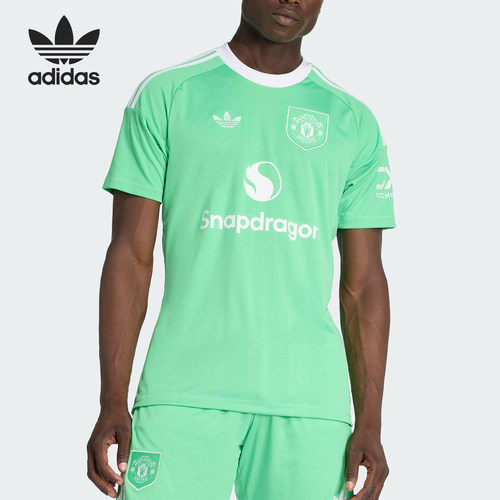 Adidas/阿迪达斯官方正品三叶草男士修身运动足球套头短袖JP3055