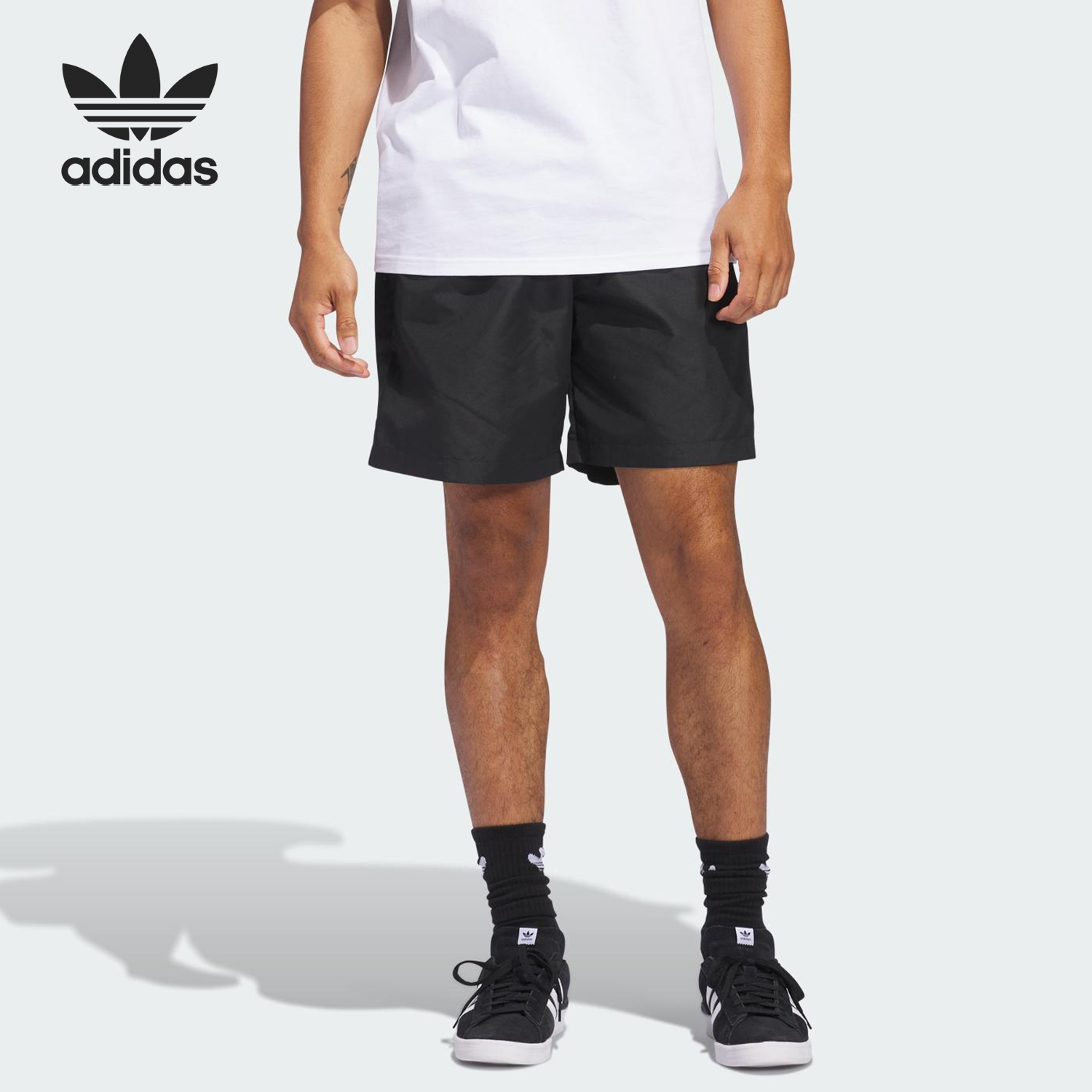 Adidas/阿迪达斯官方正品三叶草男士训练运动透气休闲短裤JC7658