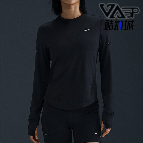 Nike/耐克正品Swift Dri-FIT女士跑步健身长袖T恤HQ0504-010