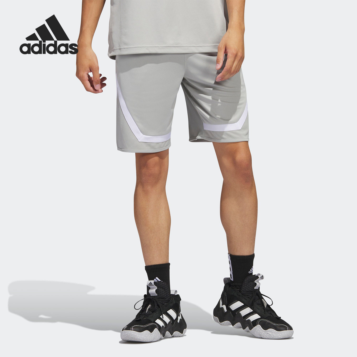 Adidas/阿迪达斯正品PRO BLOCK SHORT男子篮球运动短裤IC2432