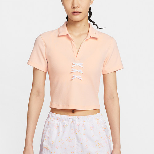 Nike/耐克正品Sportswear女士翻领轻盈经典休闲短袖T恤IM3393-664