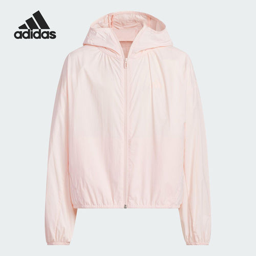 Adidas/阿迪达斯正品JG LW WV JKT儿童宽松连帽外套JL7541