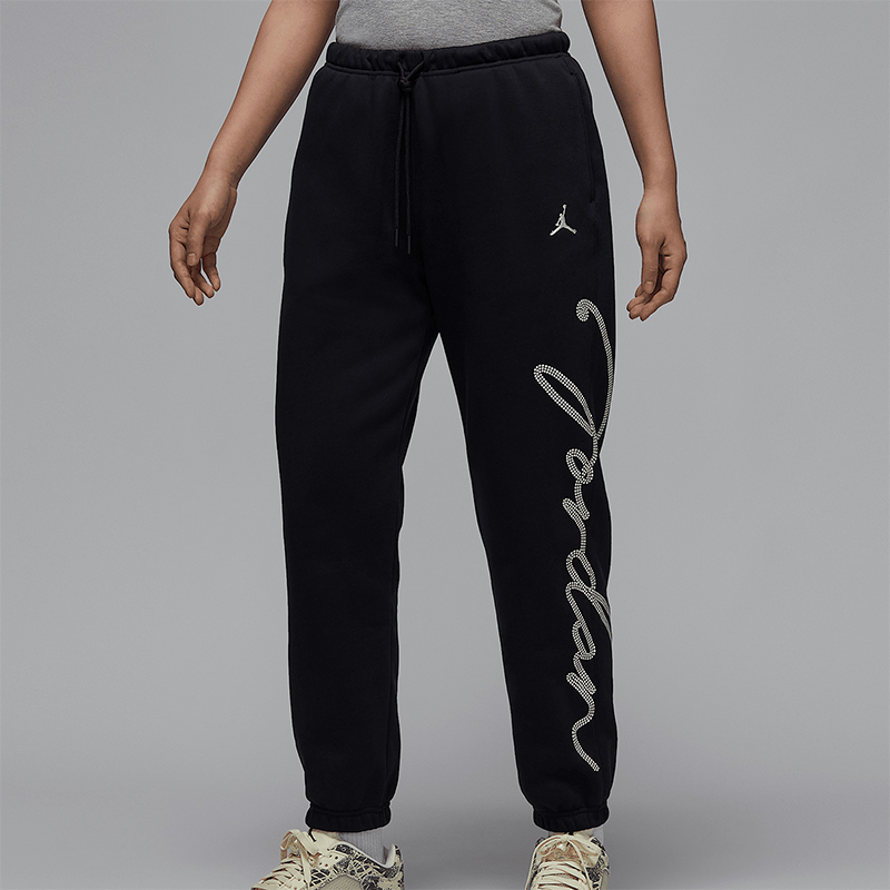 Nike/耐克正品JORDAN女士针织运动图案加绒长裤HJ0209-010