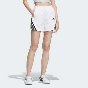 阿迪达斯正品 款 Adidas 2025夏季 KE5853 女士梭织经典 运动宽松短裤