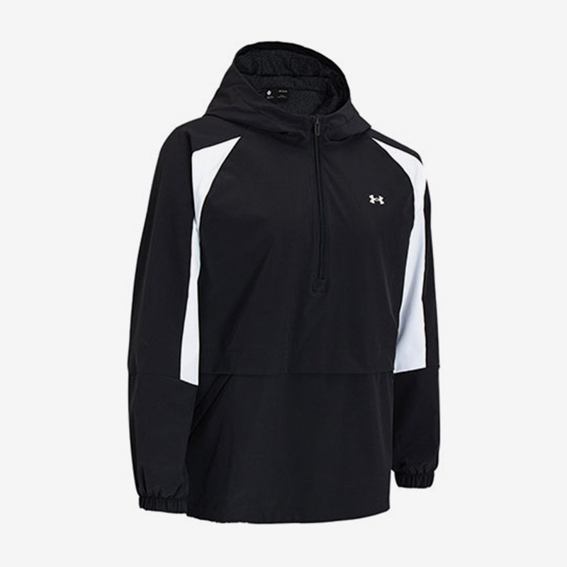 UA/安德玛正品运动女士训练连帽半拉链时尚卫衣套头衫1365959-001