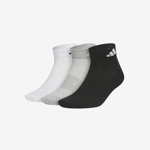 Adidas/阿迪达斯正品新款男女亲肤柔软舒适运动袜三双装 JC9268