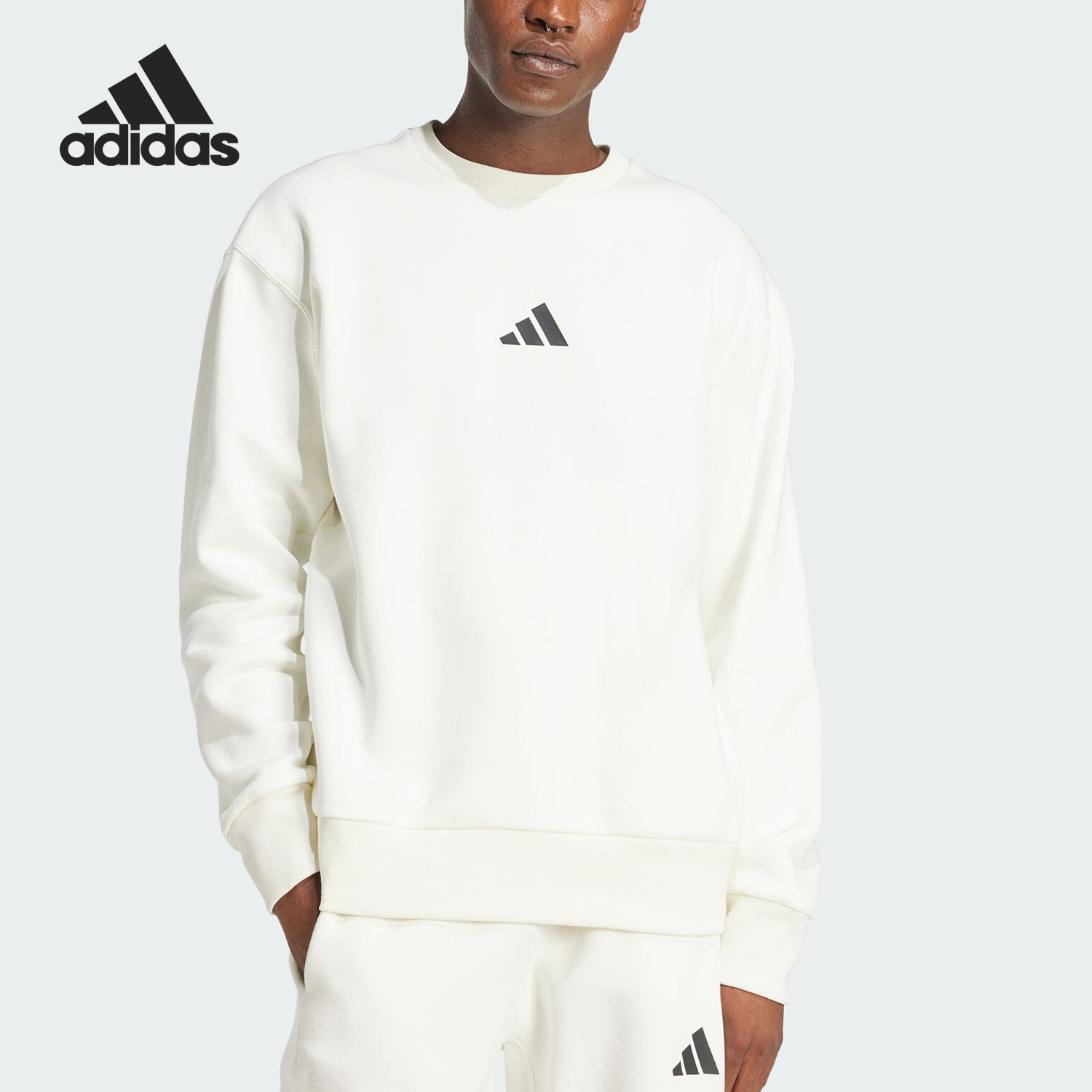 Adidas/阿迪达斯正品M A SZN G CREW 男士圆领套头卫衣JJ3670