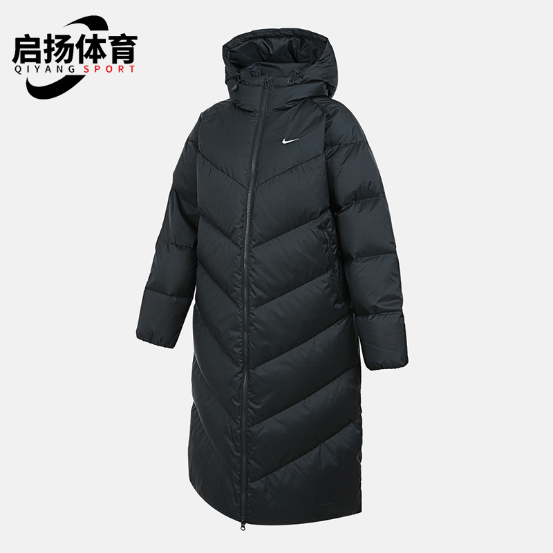 Nike/耐克正品2025冬季款女士日常保暖连帽刺绣羽绒服HV5237-390