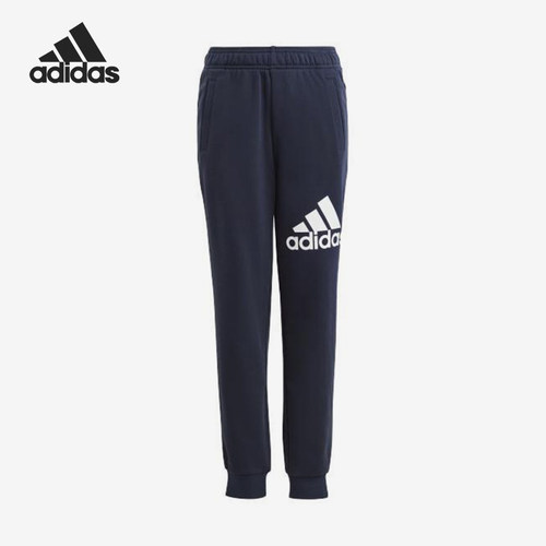 Adidas/阿迪达斯正品Essential大童字母印花束脚长裤HR6383