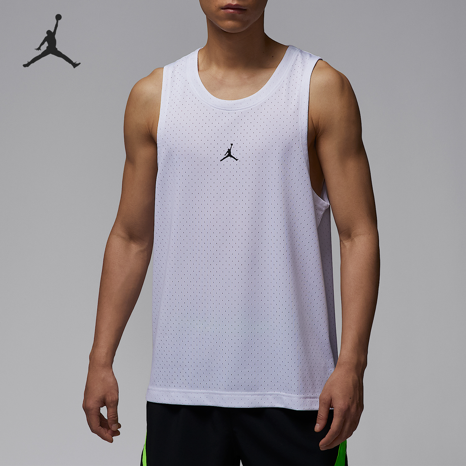 Nike/耐克正品JORDAN男士透气网眼布比赛运动背心HF9950-100