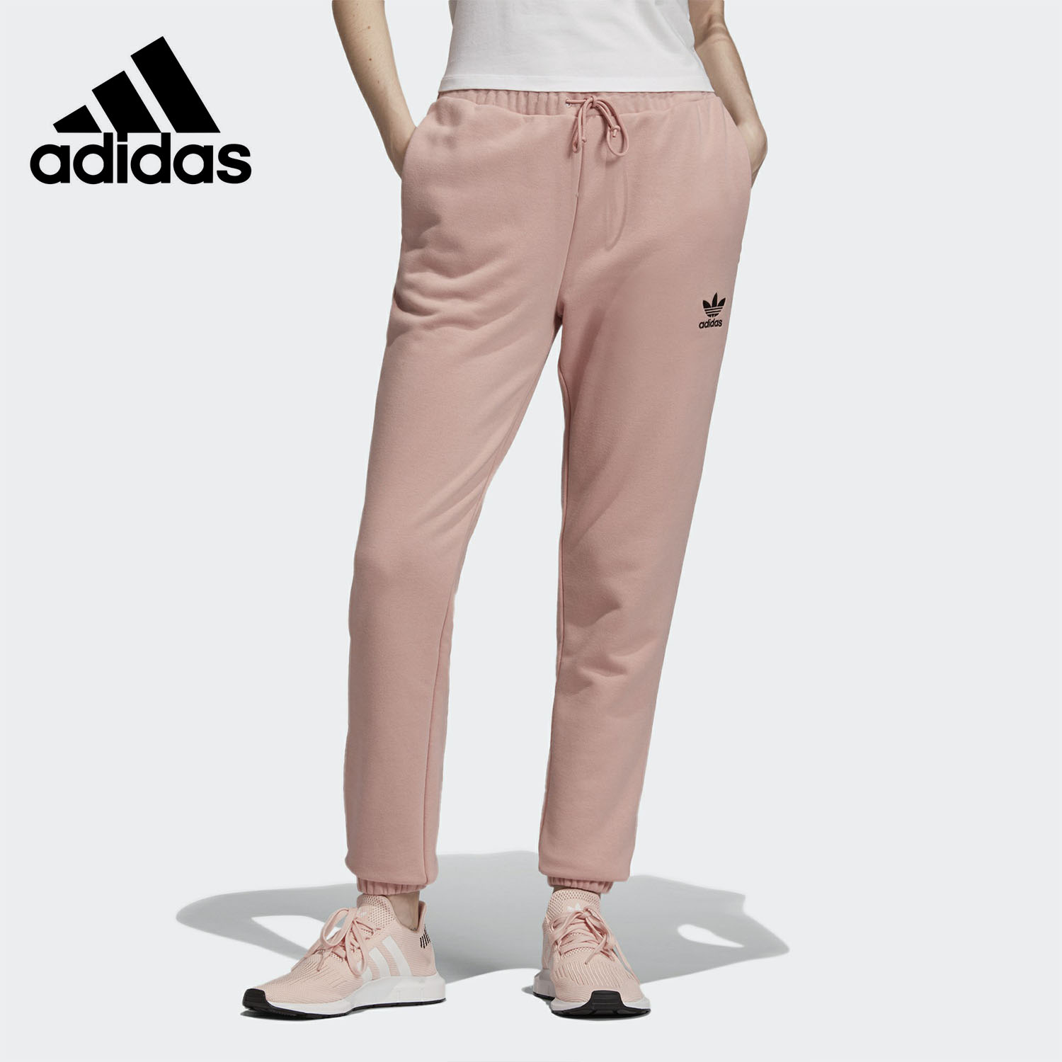 Adidas/阿迪达斯正品三叶草 CUFF PANT 女子舒适休闲运动裤ED2185