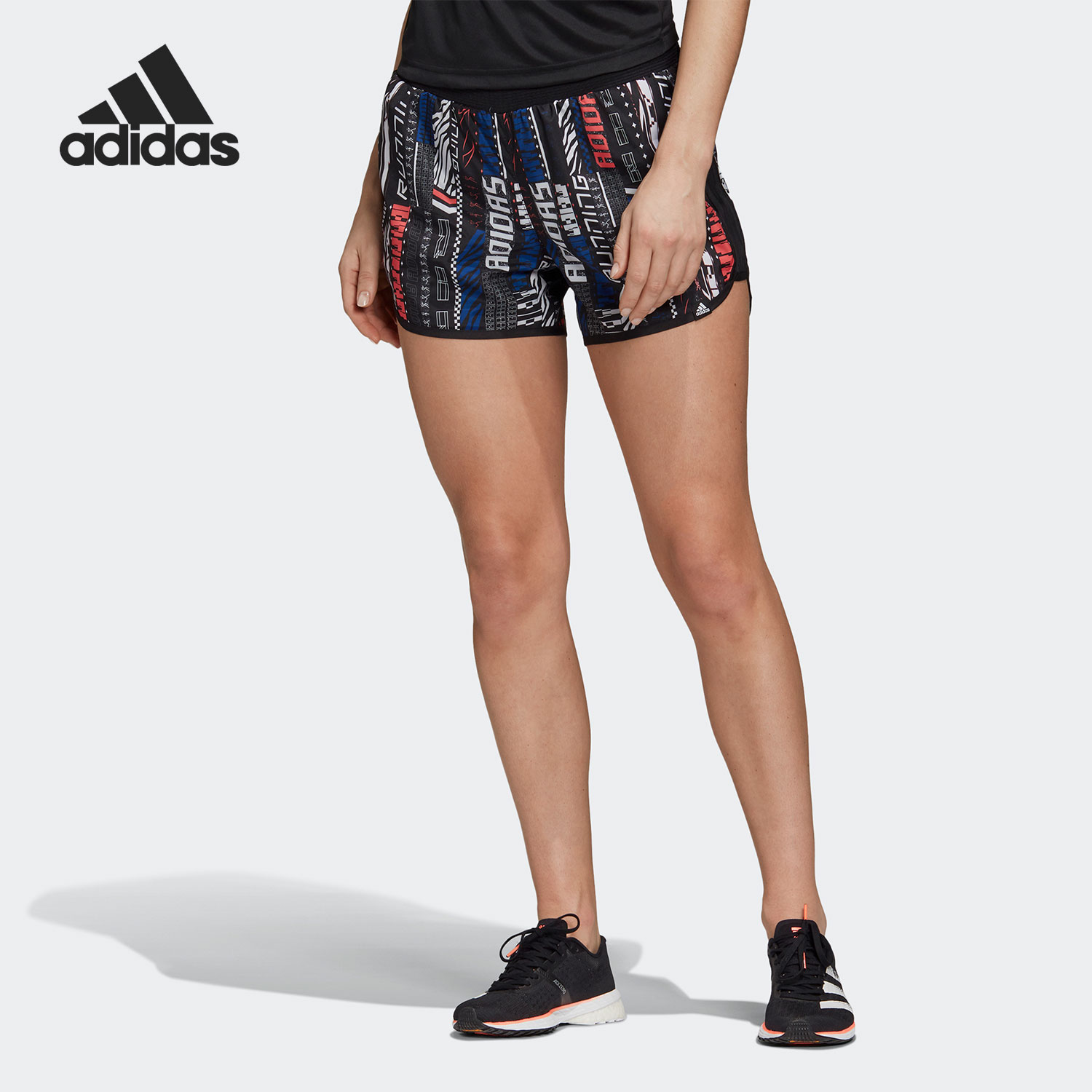 Adidas/阿迪达斯正品夏季新款女子跑步鞋运动透气短裤FS9816