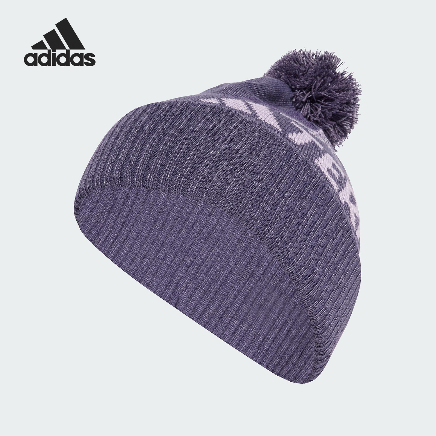 Adidas/阿迪达斯正品2025年男女运动针织经典保暖绒线帽JM0434