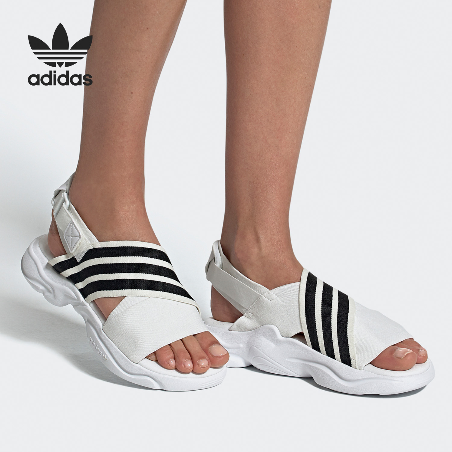 Adidas/阿迪达斯正品三叶草MAGMUR SANDAL W女子休闲拖鞋 EF5848