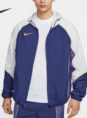 Nike/耐克正品运动男士足球梭织连帽休闲夹克外套HJ3803-492