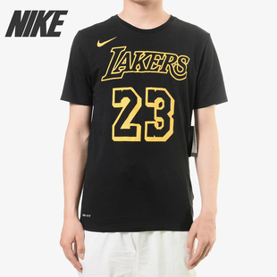 湖人队LBJ Nike 耐克正品 男子 CJ0776 圆领透气篮球运动短袖