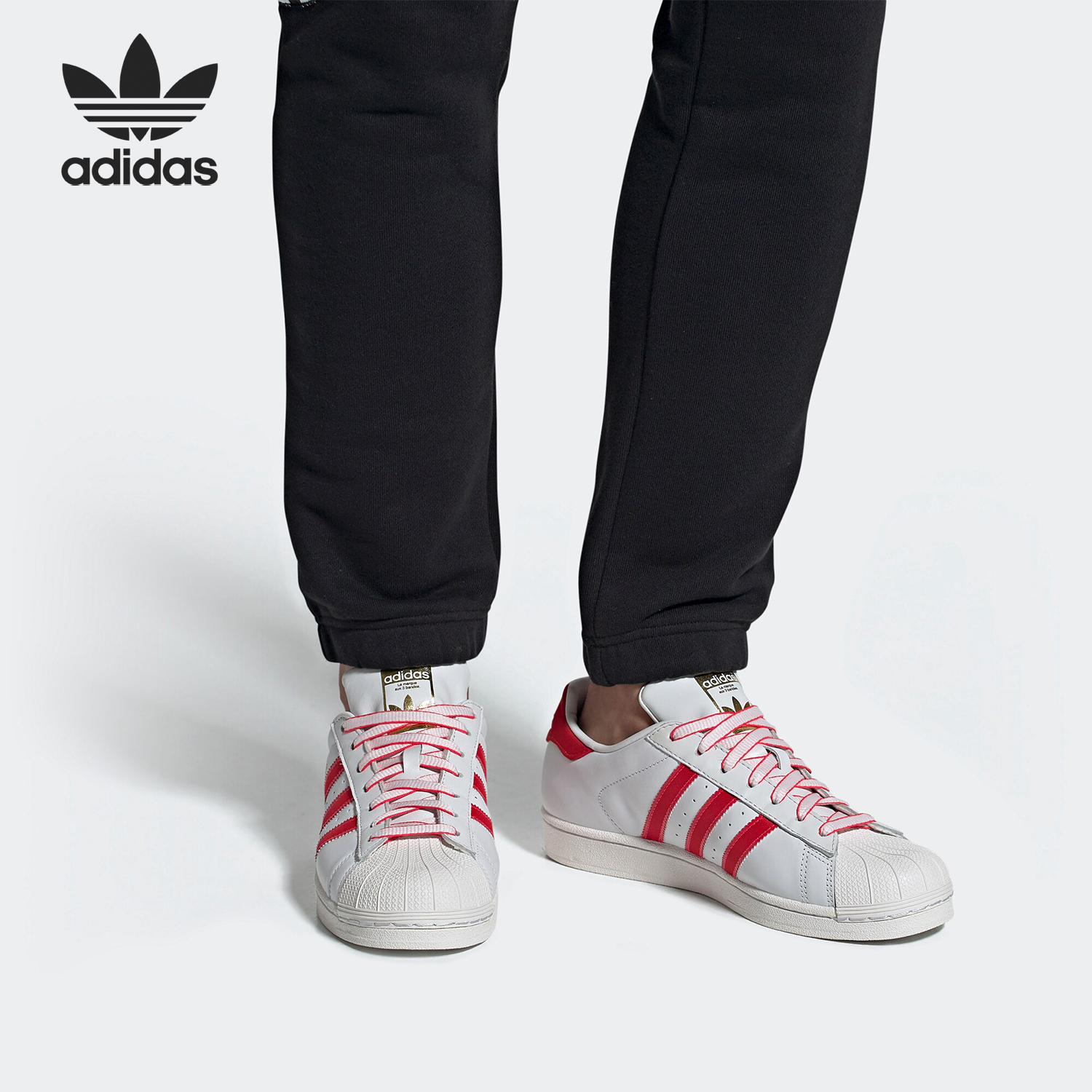 Adidas/阿迪达斯正品三叶草SUPERSTAR男女经典休闲运动板鞋G27571