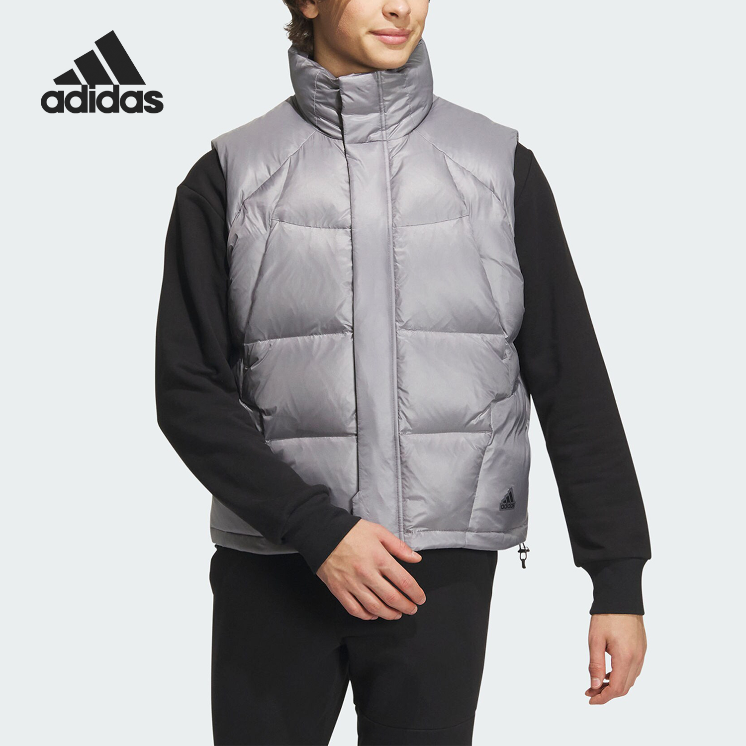 Adidas/阿迪达斯正品户外运动休闲男士VB立领羽绒马甲IL8911