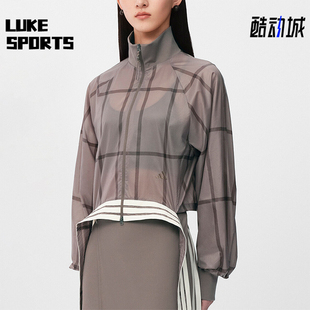 Adidas/阿迪达斯正品2026女士短款时尚经典立领运动外套KX4645