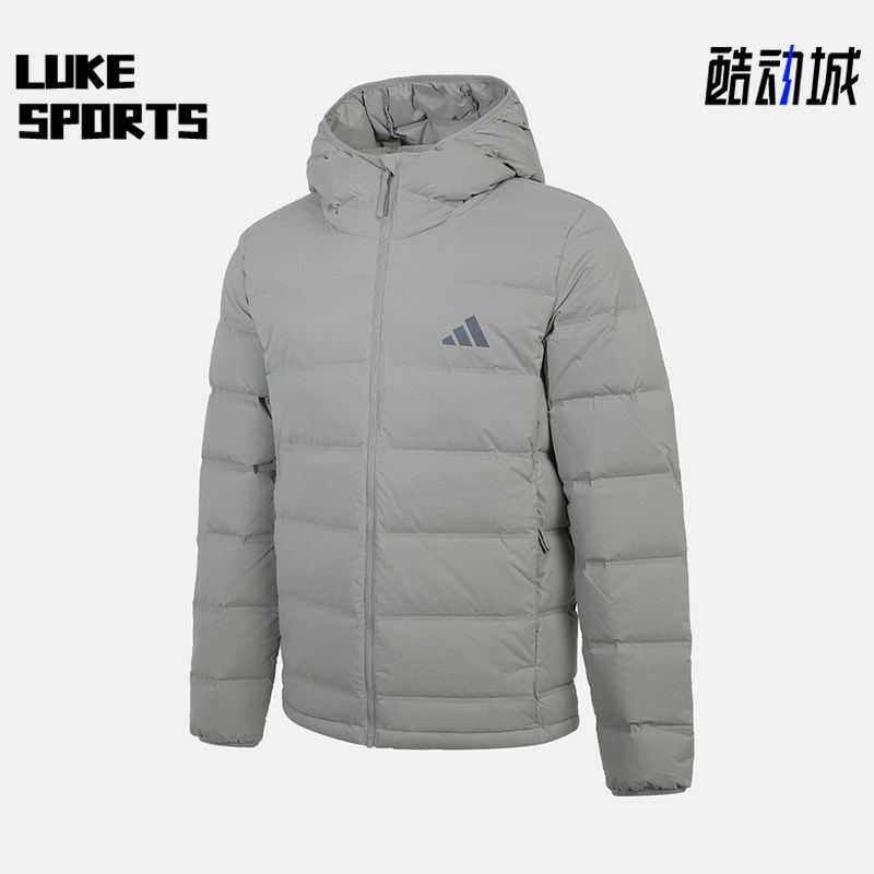Adidas/阿迪达斯正品S新款男灰色运动休闲经典轻盈羽绒服KH3992