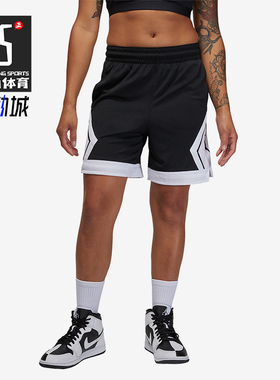 Nike/耐克正品JORDAN女士耐穿运动拼接透气篮球短裤FB4589-010