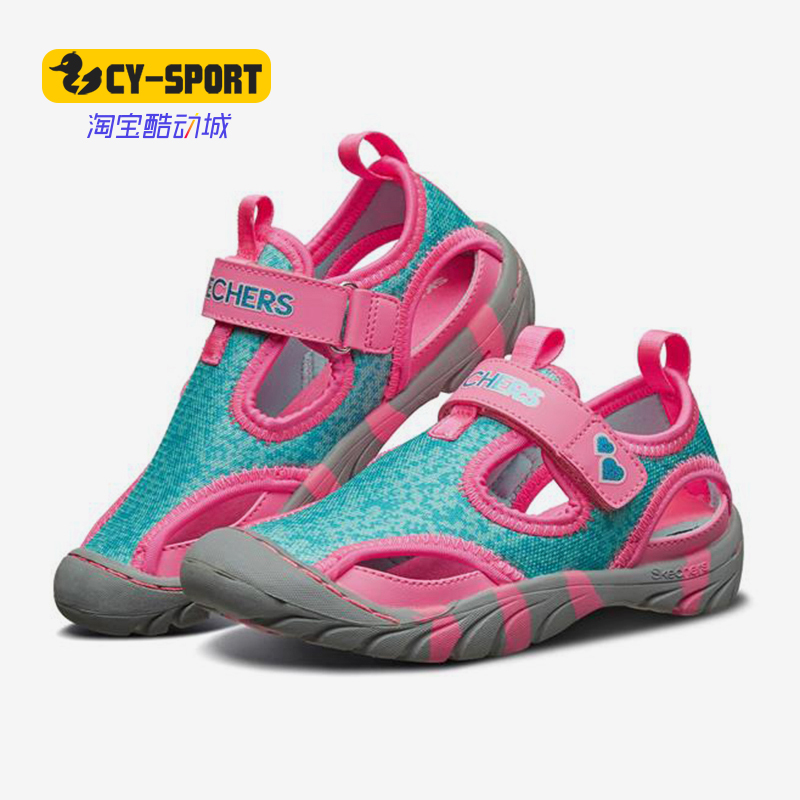 Skechers/斯凯奇正品 夏季新款运动鞋女大童时尚包头公主凉鞋