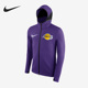 504 NBA湖人队男子运动休闲宽松连帽外套899849 Nike 耐克正品