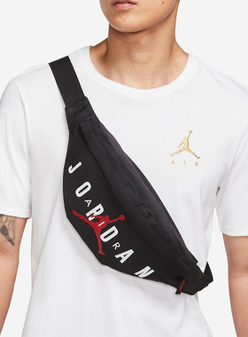 Nike/耐克正品JORDAN男女同款便携透气经典休闲腰包DQ8114-010