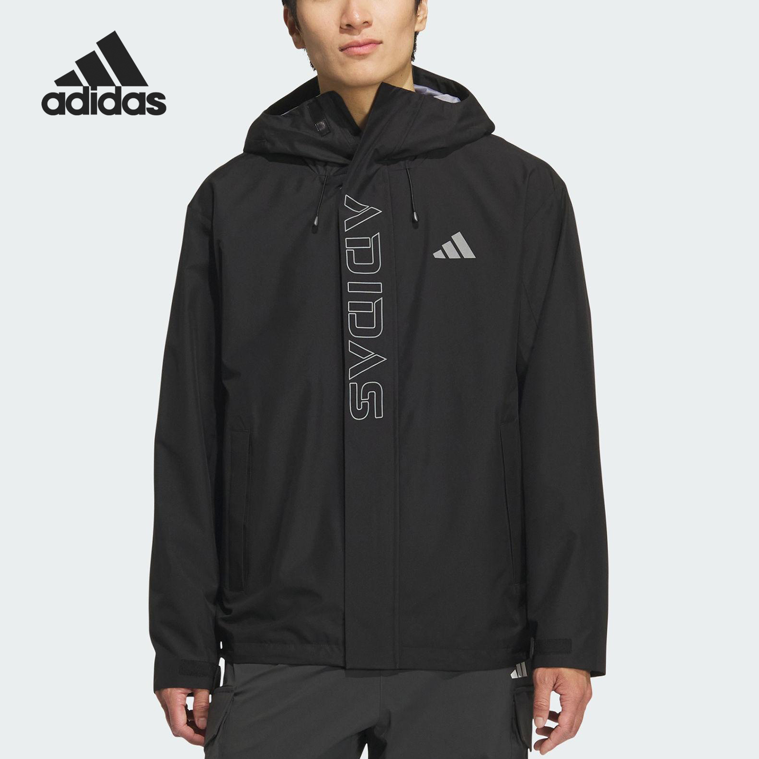 Adidas/阿迪达斯官方正品V WV JKT男女连帽宽松运动外套KF5214