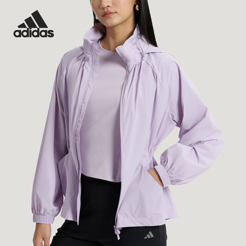 Adidas/阿迪达斯官方正品SFL WV JKT女士防晒运动连帽外套KH2658