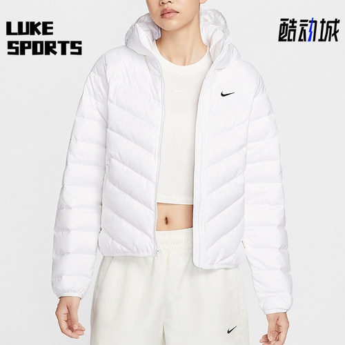 Nike/耐克正品冬季女士运动保暖轻质连帽夹克羽绒服HV5106-100