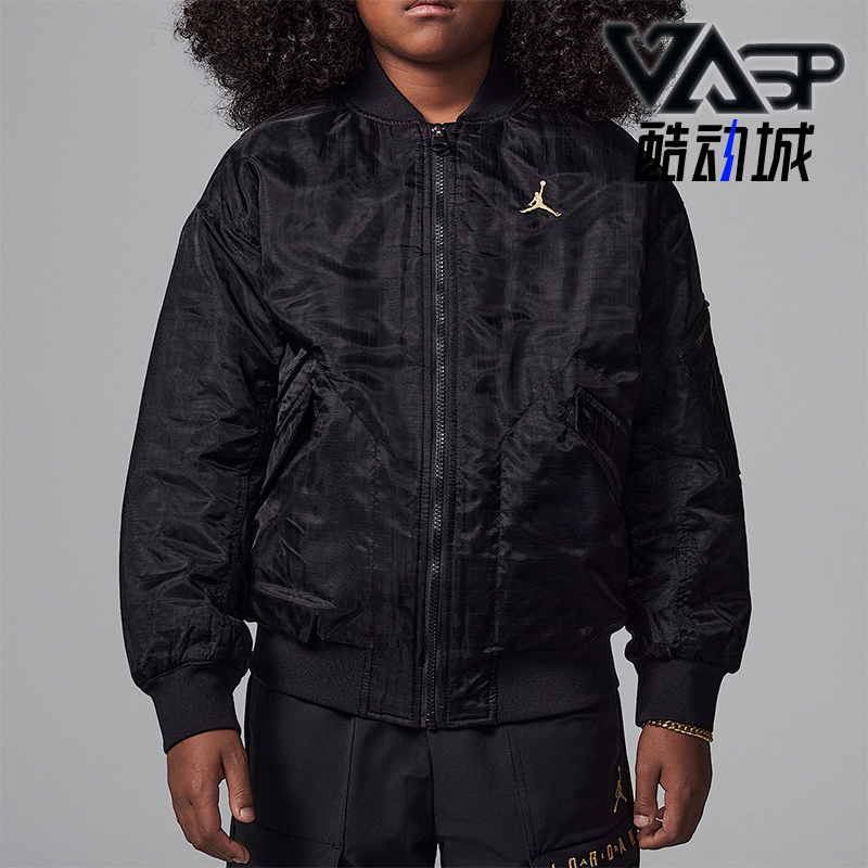 Nike/耐克正品JORDAN大童保暖短款立领休闲外套IB7630-010