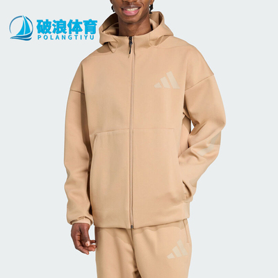 Adidas/阿迪达斯正品Z.N.E.全拉链休闲舒适经典连帽卫衣KC7904