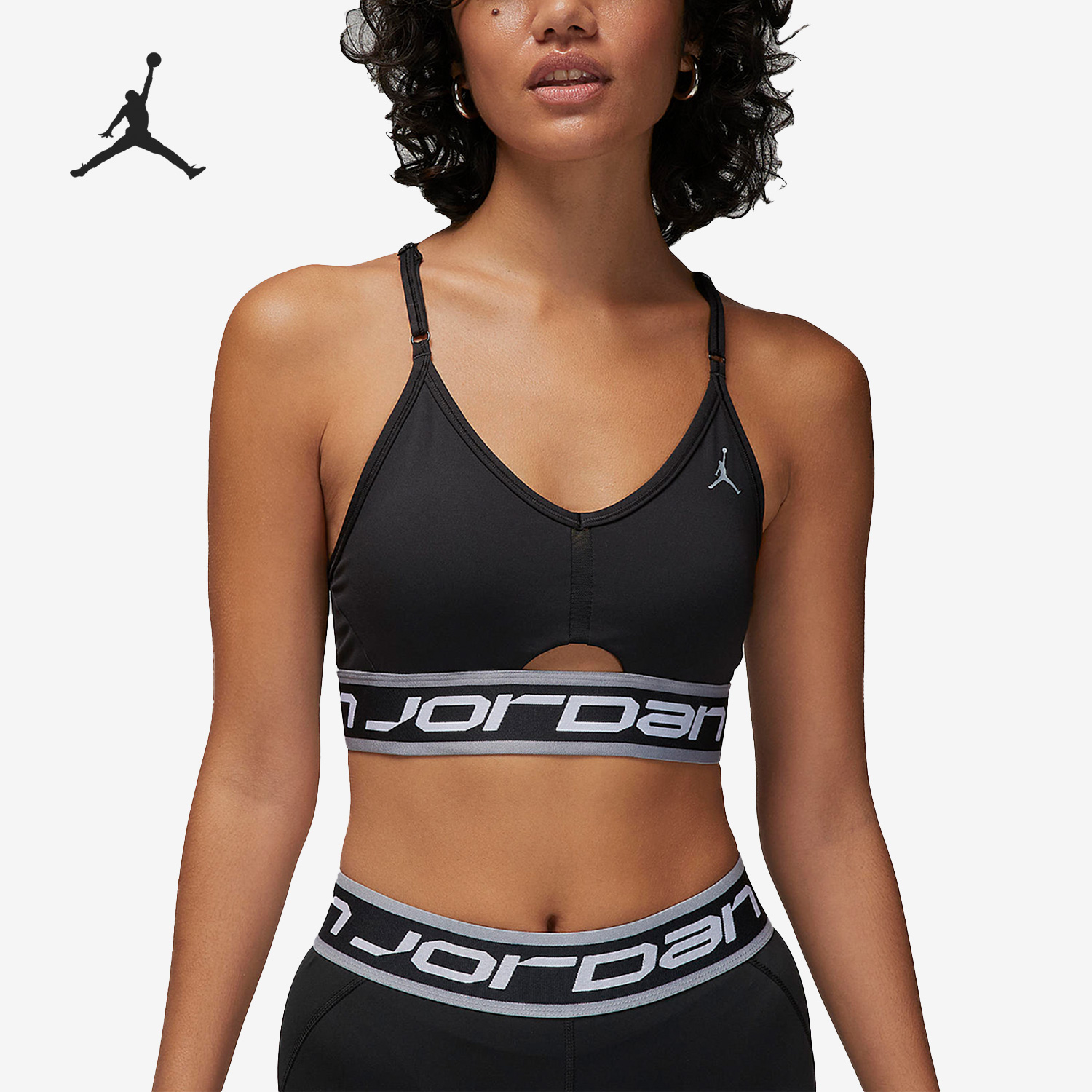 Nike/耐克正品Jordan Indy女子训练衬垫运动内衣FB4096-010
