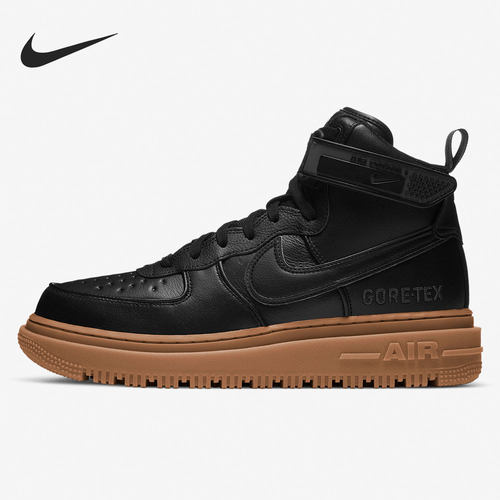 Nike/耐克正品男士圆头合成革包裹性防滑高帮板鞋CT2815-001