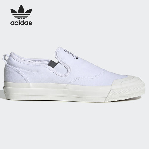 Adidas/阿迪达斯官方正品Nizza Slip-on三叶草男女休闲鞋 EF1410