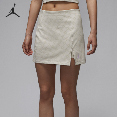Nike/耐克正品JORDAN女士休闲高腰开衩针织裤裙HQ9229-104