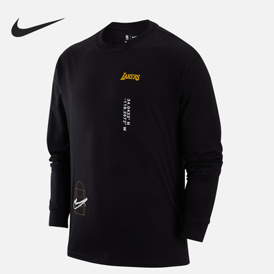 Nike/耐克正品男款印花宽松圆领美式复古长袖T恤DR6346-010