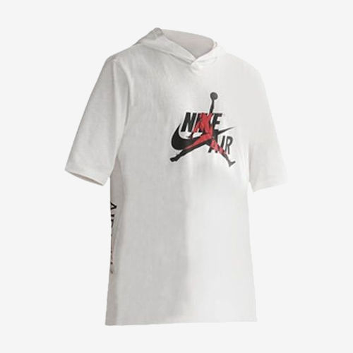 Nike耐克正品Air Jordan男连帽透气套头短袖T恤CJ6603-100