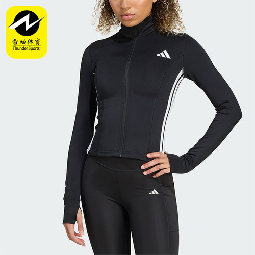 Adidas/阿迪达斯正品2026春季款女士日常立领印花修身外套KB7843